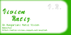 vivien matiz business card